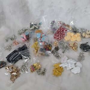 Charms Pendants Beads Closeout Bulk Jewelry Making Crafts - Over 1lb Box A